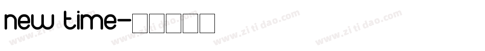 new time字体转换